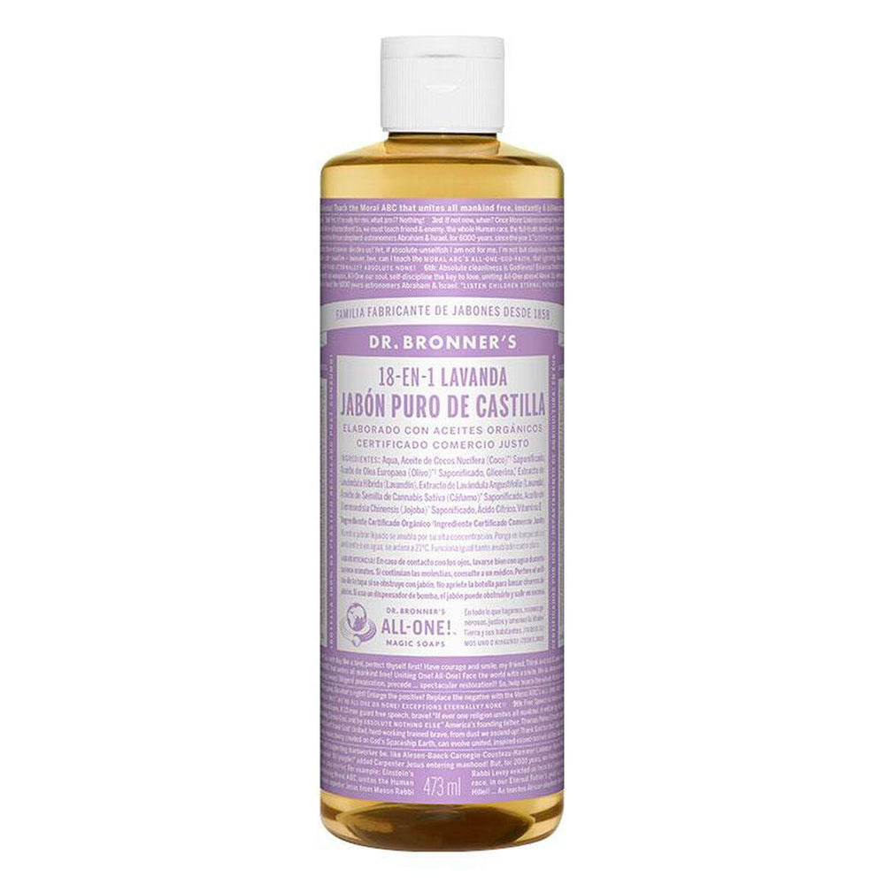 Dr. Bronner's 18-In-1 Lavender Pure-Castile Liquid Soap 475ml for Unisex