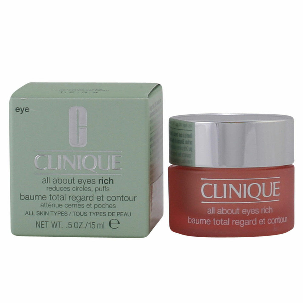 Clinique All About Eyes Rich Eye Cream 15ml, 15 ml for Unisex