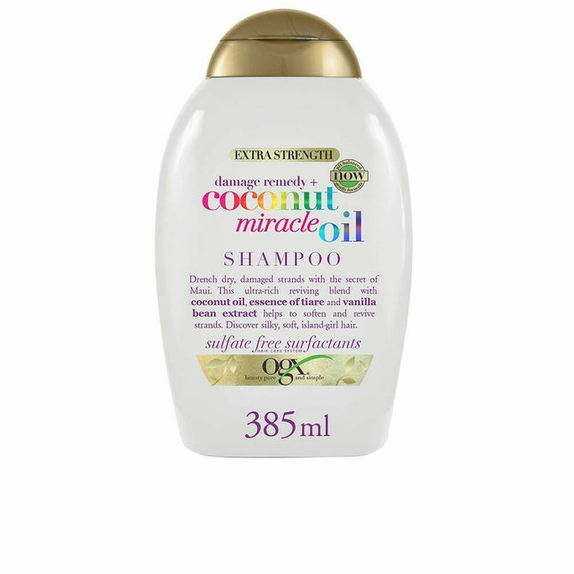 Ogx Damage Remedy+Coconut Miracle Oil Shampoo 385mlml, 385 ml for Unisex