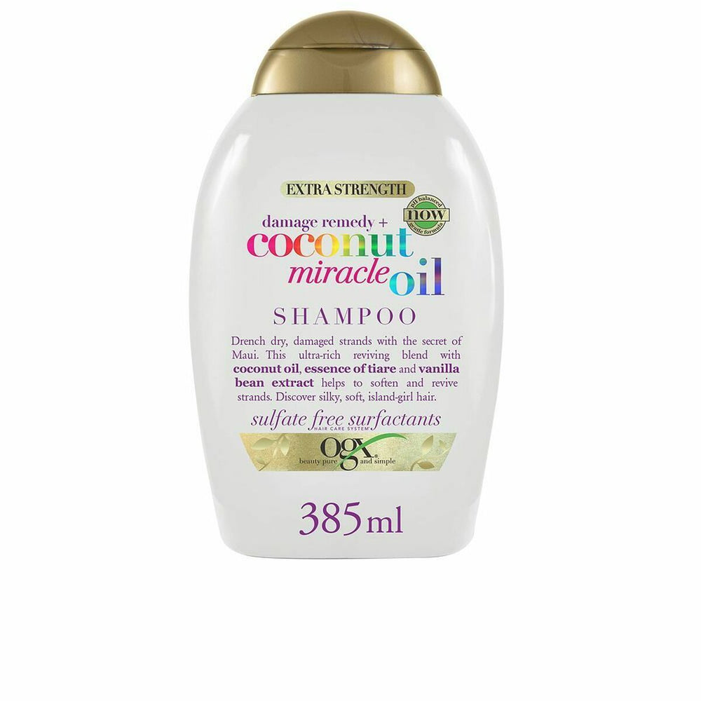 Ogx Damage Remedy+Coconut Miracle Oil Shampoo 385mlml, 385 ml for Unisex