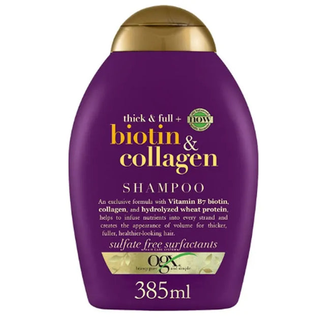 Ogx Thick & Full Biotin & Collagen Shampoo 385ml, 385 ml for Unisex
