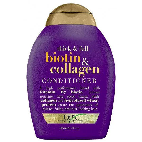 OGX Thick & Full Biotin & Collagen Conditioner 385ml, 385 ml for Women