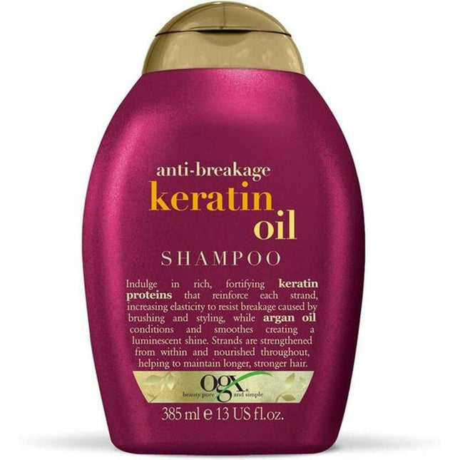 OGX Anti-Breakage Keratin Oil Shampoo 385ml, 385 ml for Women