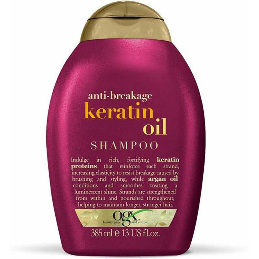 OGX Anti-Breakage Keratin Oil Shampoo 385ml, 385 ml for Women