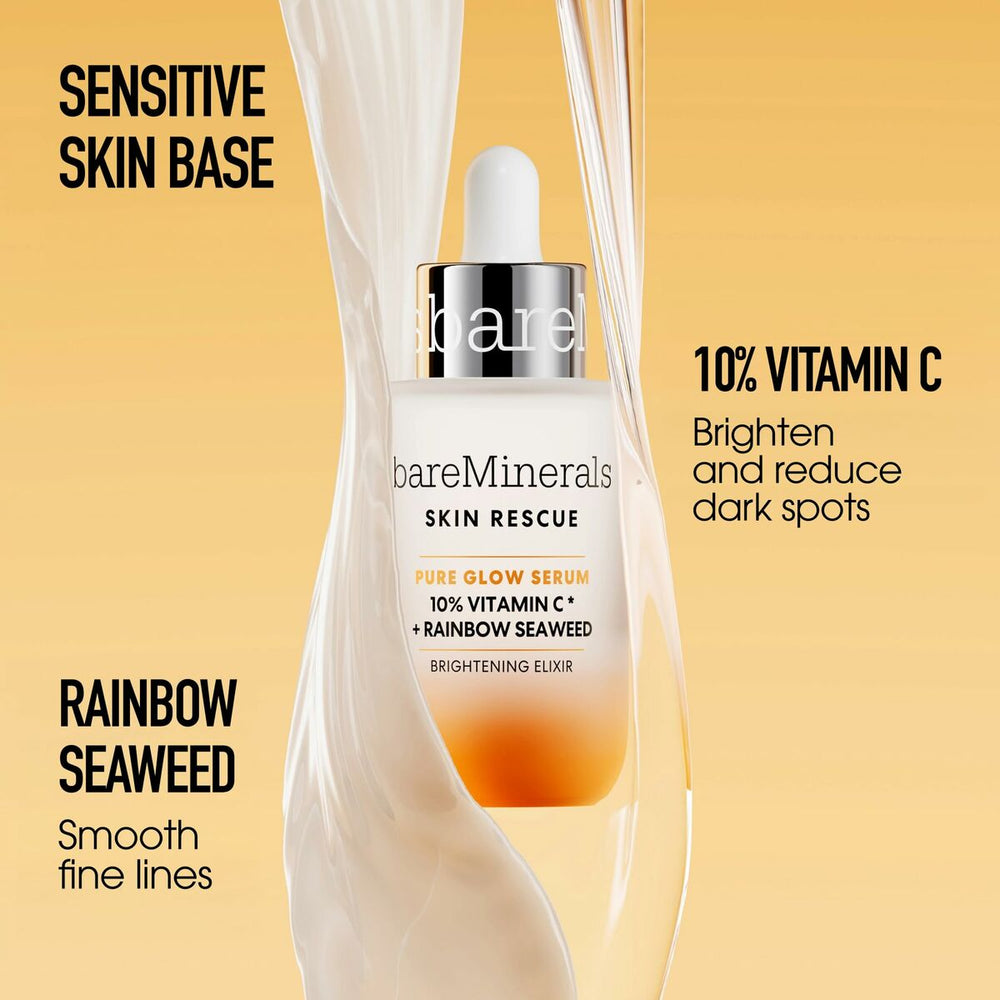 BareMinerals Skin Rescue Pure Glow Serum 30ml, 30 ml for Unisex