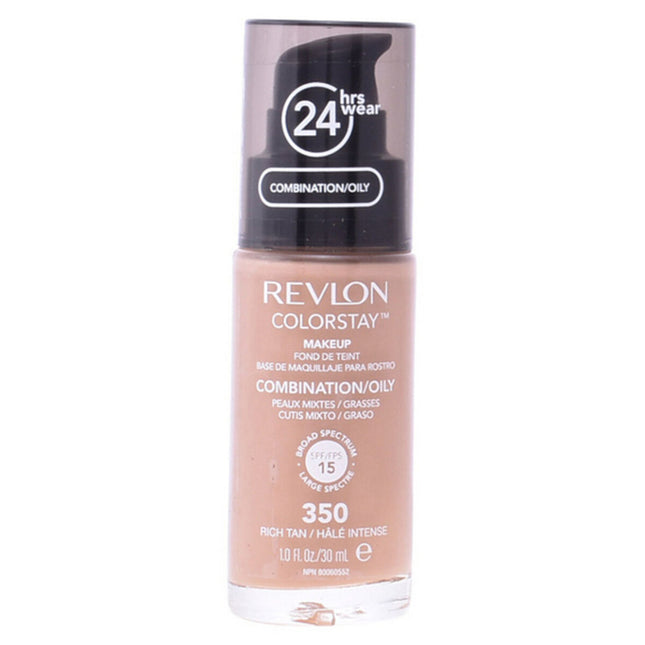 Revlon ColorStay Makeup 30ml - 350 Rich Tan Combination/Oily Skin, 30 ml for Women