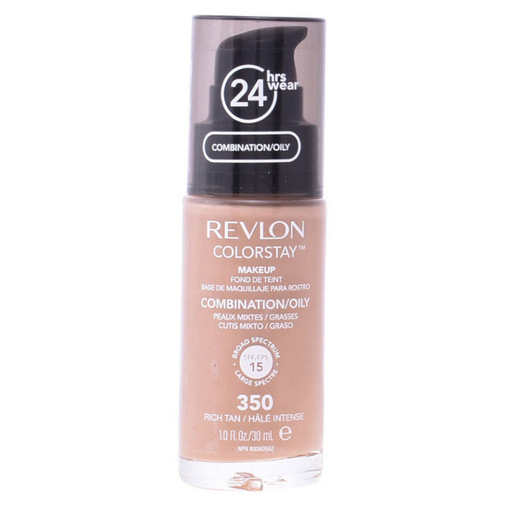 Revlon ColorStay Makeup 30ml - 350 Rich Tan Combination/Oily Skin, 30 ml for Women