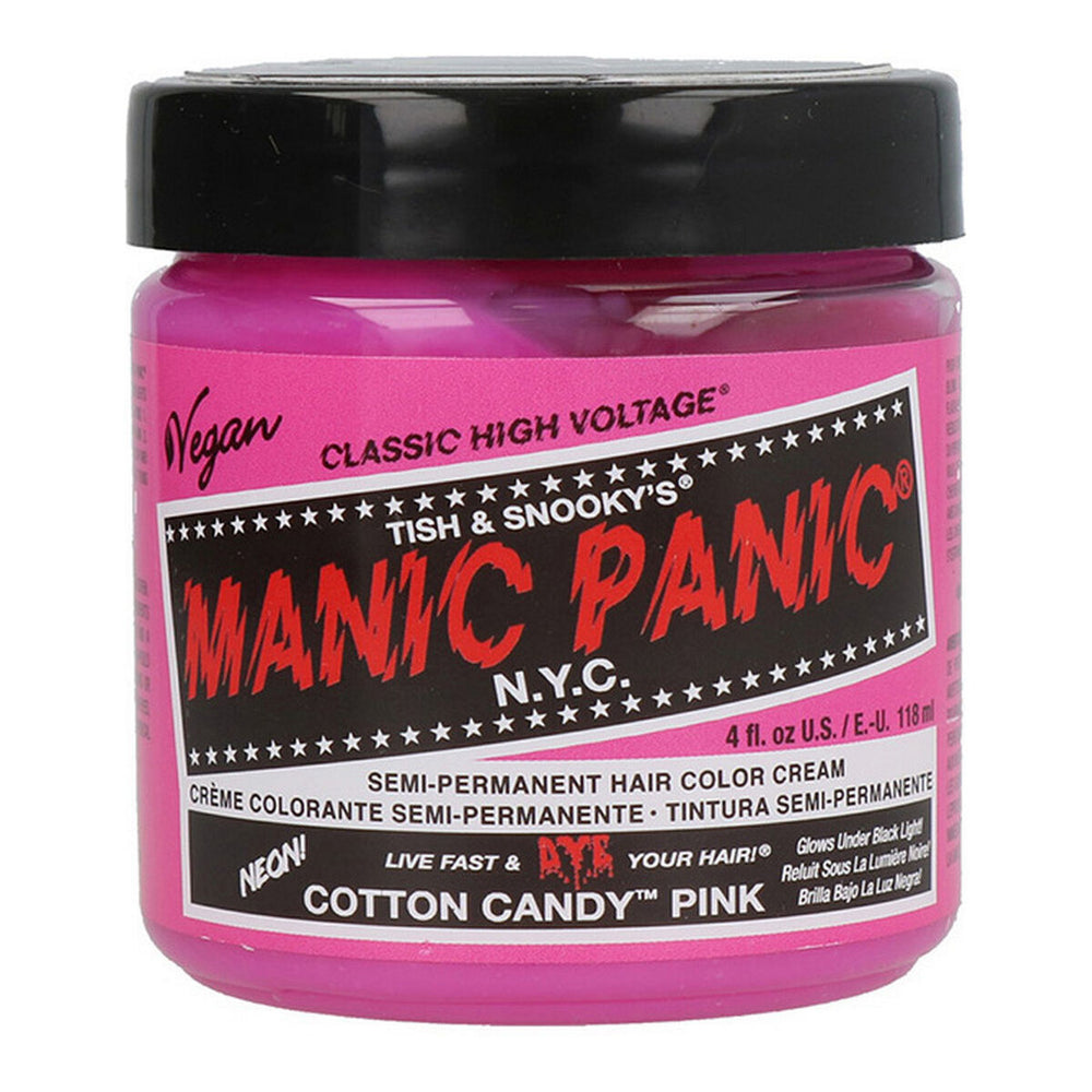 Manic Panic High Voltage Classic Semi-Permanent Hair Colour 118ml - Cotton Candy Pink, 118 ml for Unisex