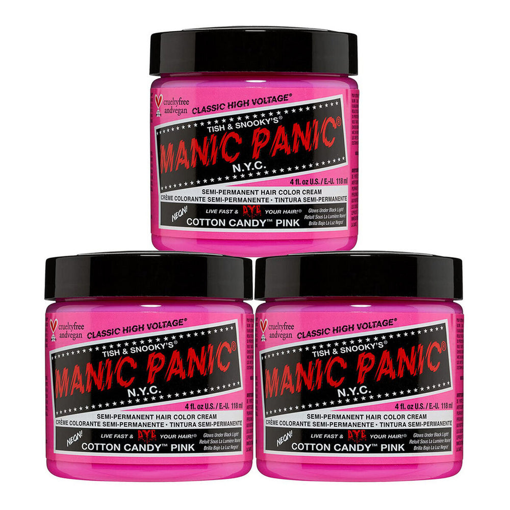 Manic Panic High Voltage Classic Semi-Permanent Hair Colour 118ml - Cotton Candy Pink, 118 ml for Unisex