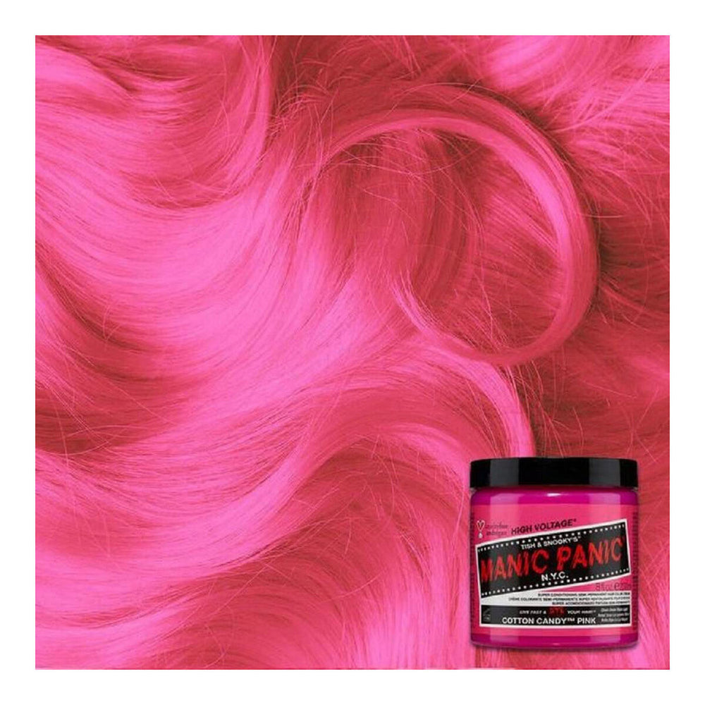 Manic Panic High Voltage Classic Semi-Permanent Hair Colour 118ml - Cotton Candy Pink, 118 ml for Unisex