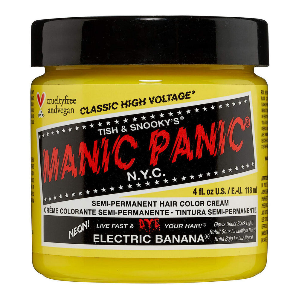 Manic Panic High Voltage Classic Semi-Permanent Hair Colour 118ml - Electric Banana, 118 ml for Unisex