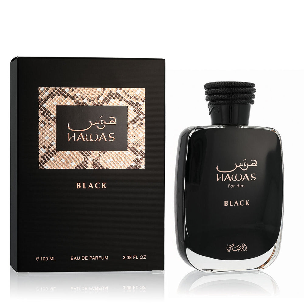Rasasi Hawas Black Eau de Parfum 100ml Spray, 100 ml for Men