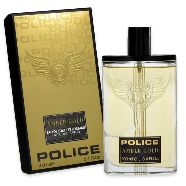 Police Amber Gold Eau de Toilette 100ml Spray, 100 ml for Men