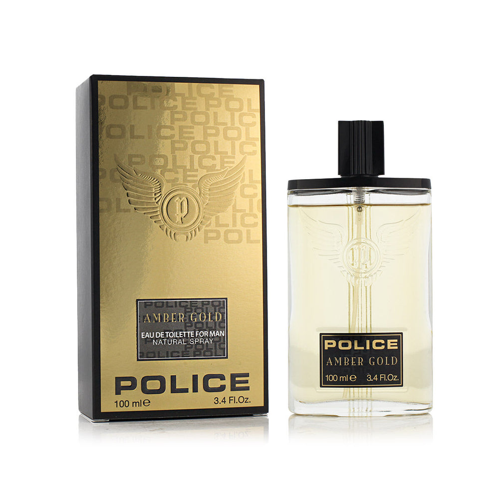 Police Amber Gold Eau de Toilette 100ml Spray, 100 ml for Men
