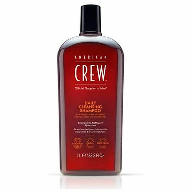 American Crew Daily Cleansing Shampoo 1000ml, 1000 ml for Men