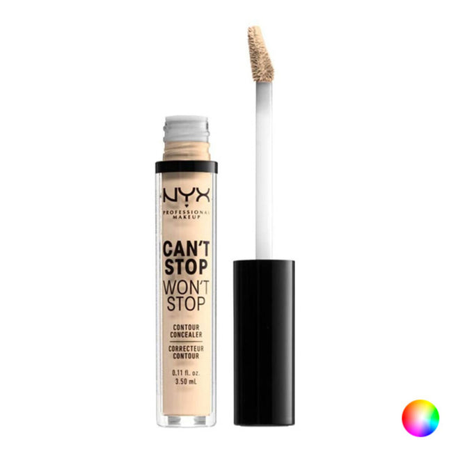NYX Can't Stop Won't Stop Contour Concealer 3.5ml - Light Ivory, 4 ml for Unisex