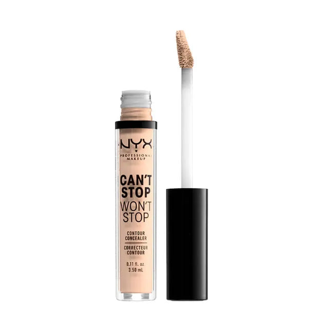NYX Can't Stop Won't Stop Contour Concealer 3.5ml - Light Ivory, 4 ml for Unisex