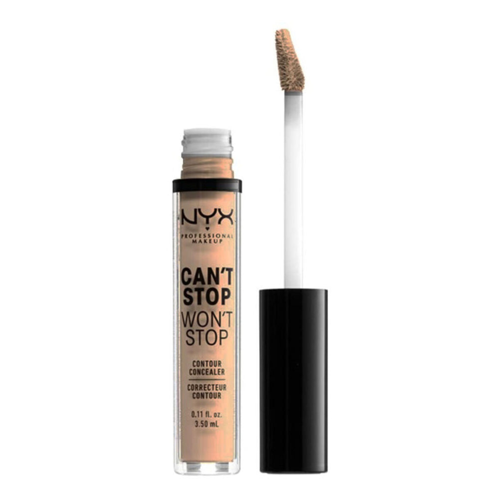 NYX Can't Stop Won't Stop Contour Concealer 3.5ml - Light Ivory, 4 ml for Unisex