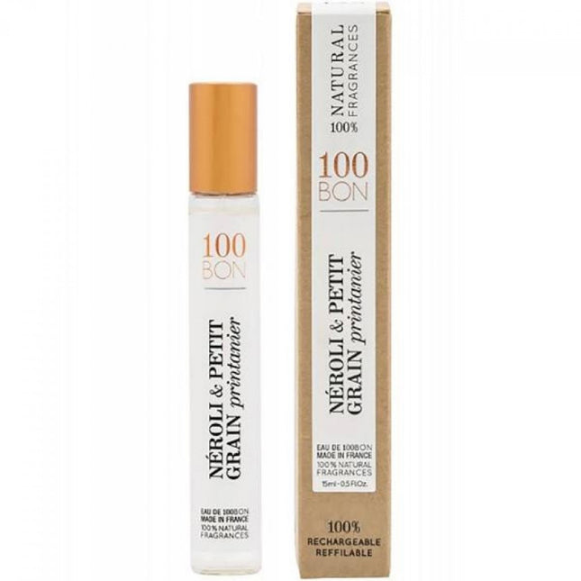 100BOn Néroli & Petit Grain Printanier Eau de Toilette 15ml Spray, 15 ml for Unisex