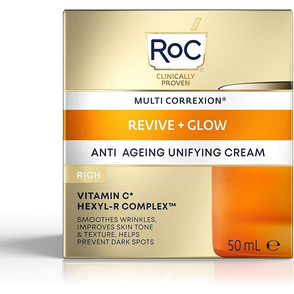 Roc Multi Correxion Revive & Glow Anti Aging Unifying Cream Rich 50 ml for Unisex