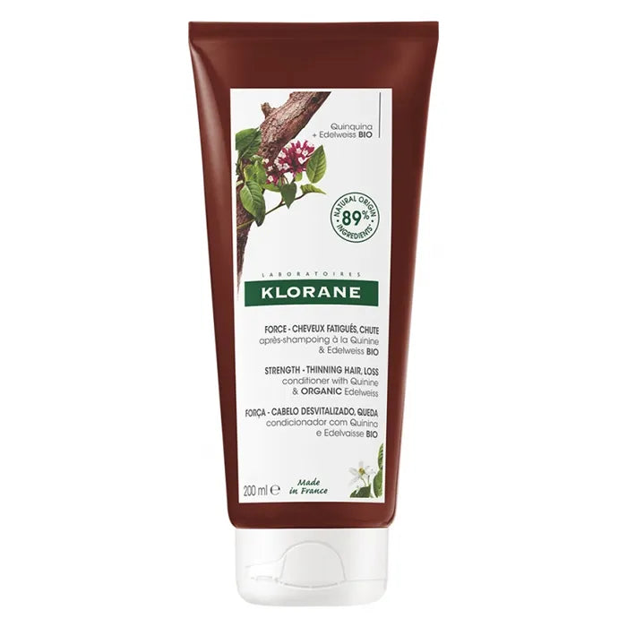 Klorane Quinine & Organic Edelweiss Conditioner 200ml - Anti Hair Loss, 200 ml for Unisex