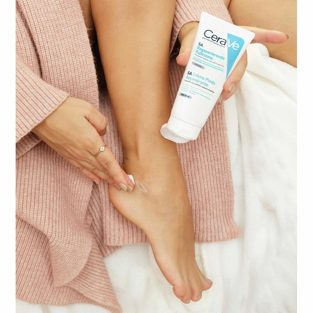 CeraVe SA Renewing Foot Cream 88ml, 88 ml for Unisex