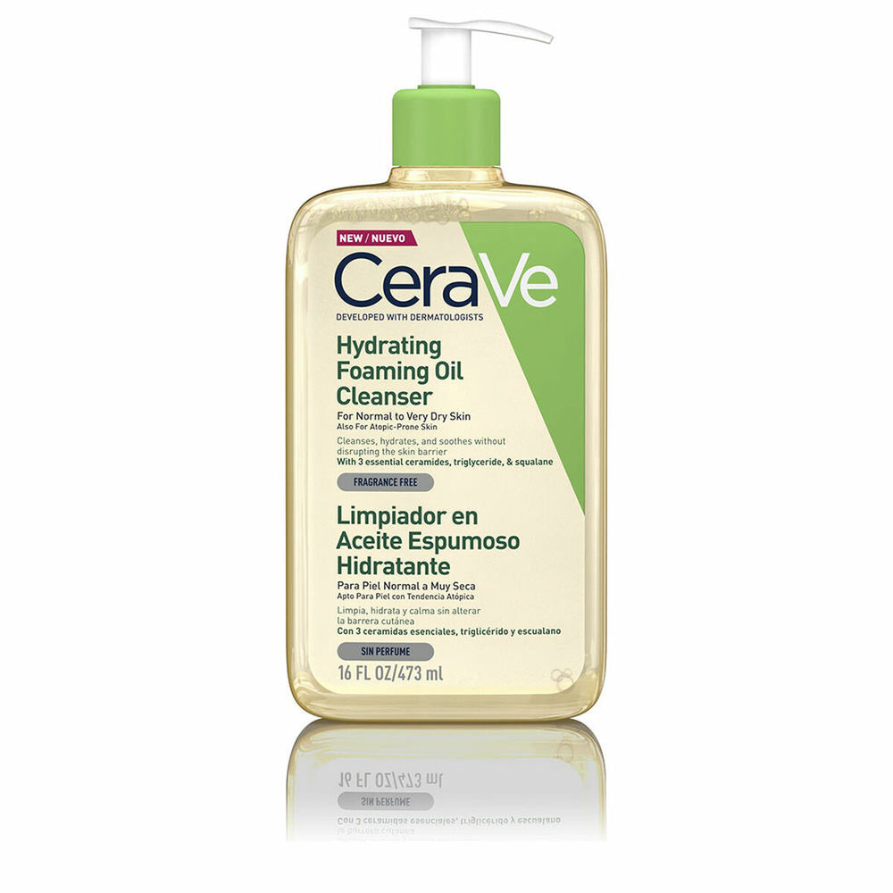 CeraVe Hydrating Foaming Oil Cleanser 473ml, 473 ml for Unisex