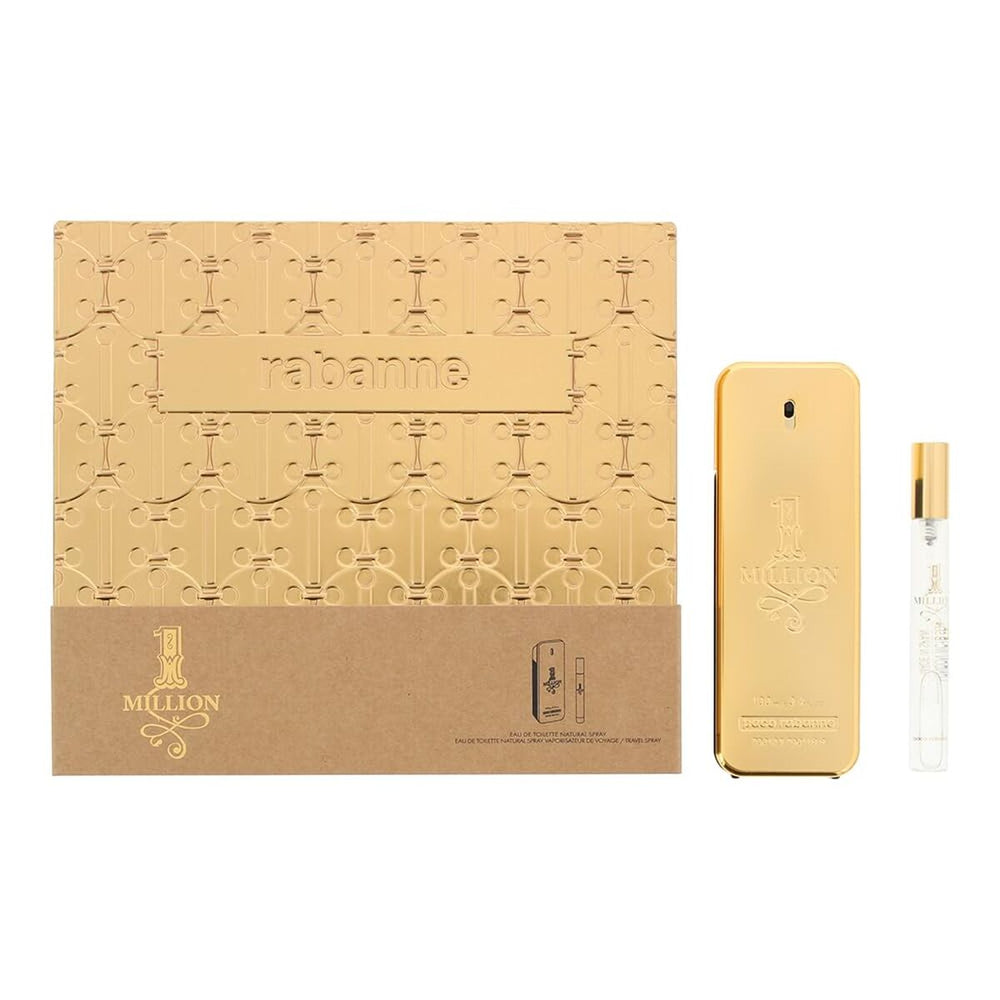 Paco Rabanne 1 Million Gift Set 100ml EDT + 10ml EDT for Men
