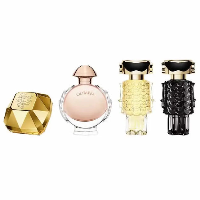 Paco Rabanne Miniatures Gift Set 5ml Lady Million EDP + 6ml Olympea EDP + 4ml Fame EDP + 4ml Fame Parfum EDP for Women