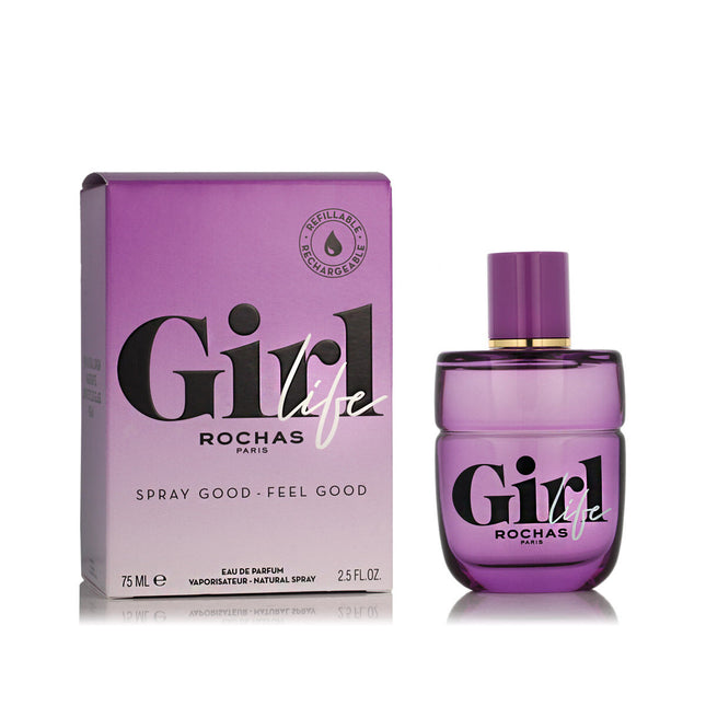 Rochas Girl Life Eau de Parfum 75ml Refillable Spray, 75 ml for Women