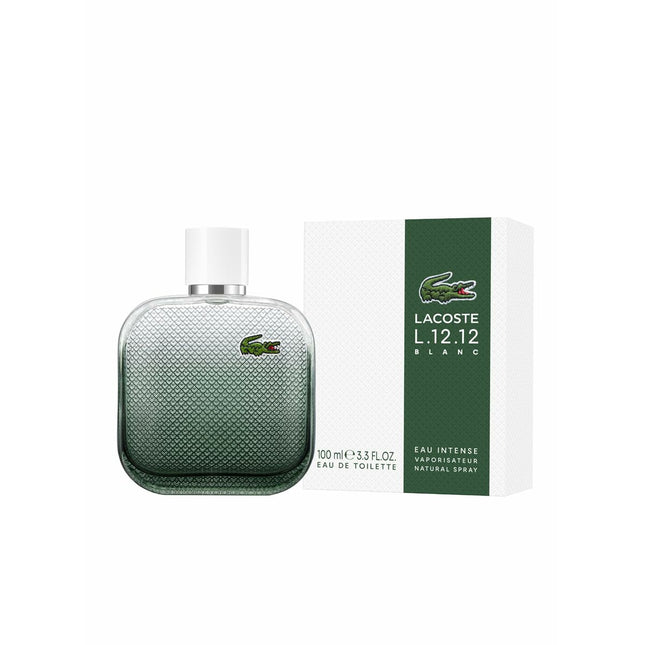 Lacoste L.12.12 Blanc Eau Intense Eau de Toilette 100ml Spray, 100 ml for Men