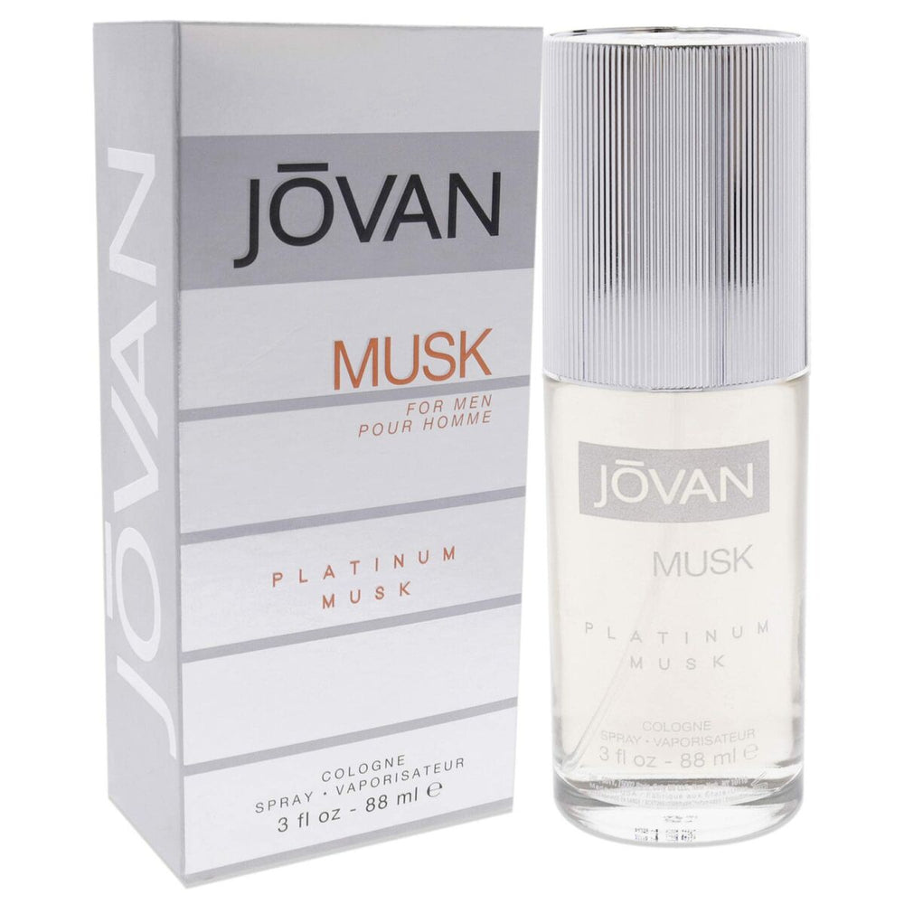 Jovan Musk Platinum Musk Eau De Cologne 88ml Spray, 88 ml for Men
