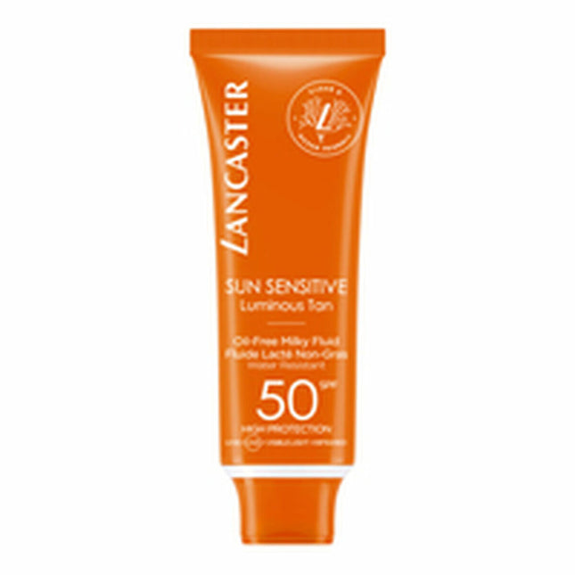Lancaster Sun Sensitive Luminous Tan Oil Free Milky Fluid SPF50 50ml, 50 ml for Unisex