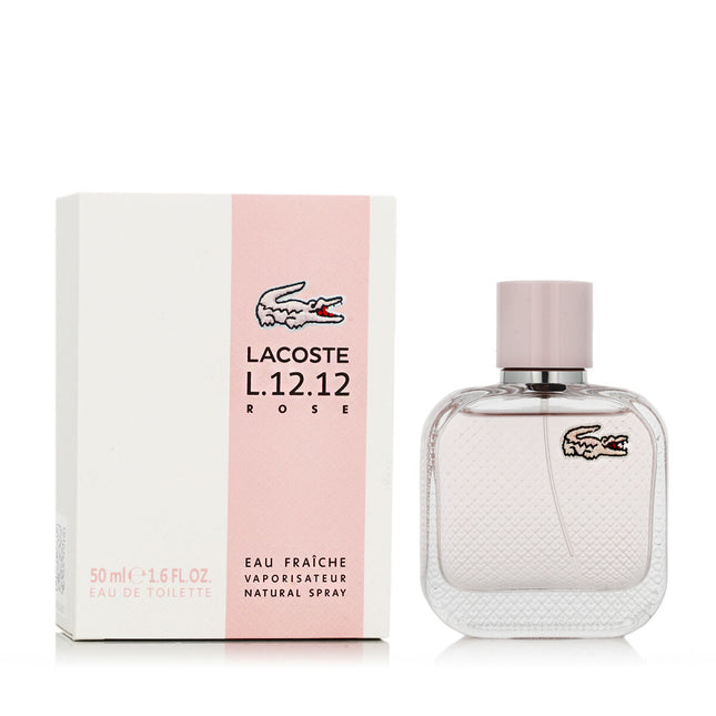 Lacoste L.12.12 Pour Elle Eau Fraiche Rose Eau de Toilette 50ml Spray, 50 ml for Women