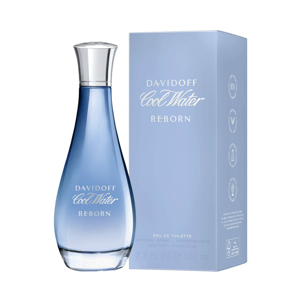 Davidoff Cool Water Reborn for Her Eau de Toilette 100ml Spray, 100 ml for Women