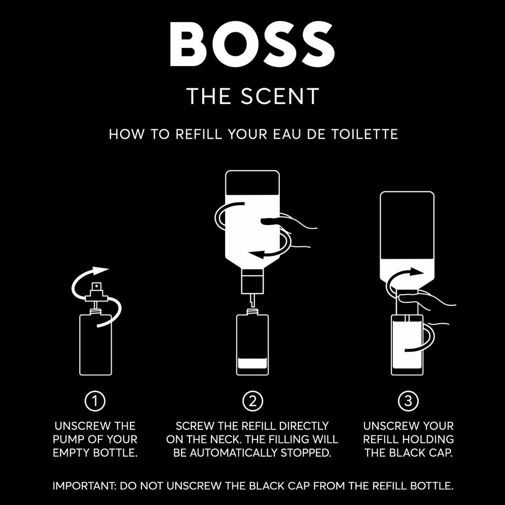 Hugo Boss The Scent Eau De Toilette 200ml Refill, 200 ml for Men