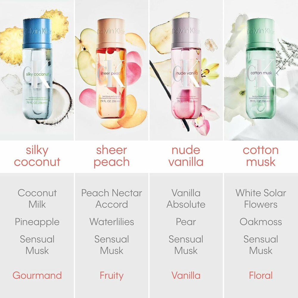 Calvin Klein CK Sheer Peach Hair & Body Perfume Mist 236ml, 236 ml for Women