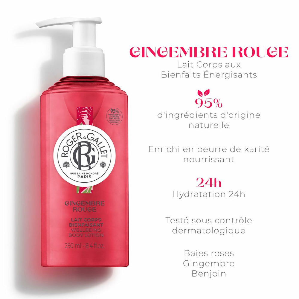 Roger & Gallet Gingembre Rouge Body Lotion 250ml, 250 ml for Unisex