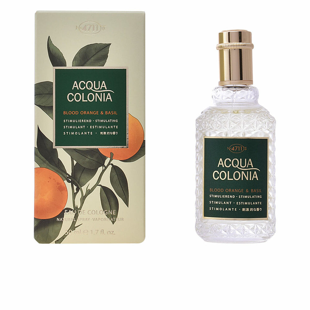 Mäurer & Wirtz 4711 Acqua Colonia Blood Orange & Basil Eau de Cologne 50ml Spray, 50 ml for Unisex