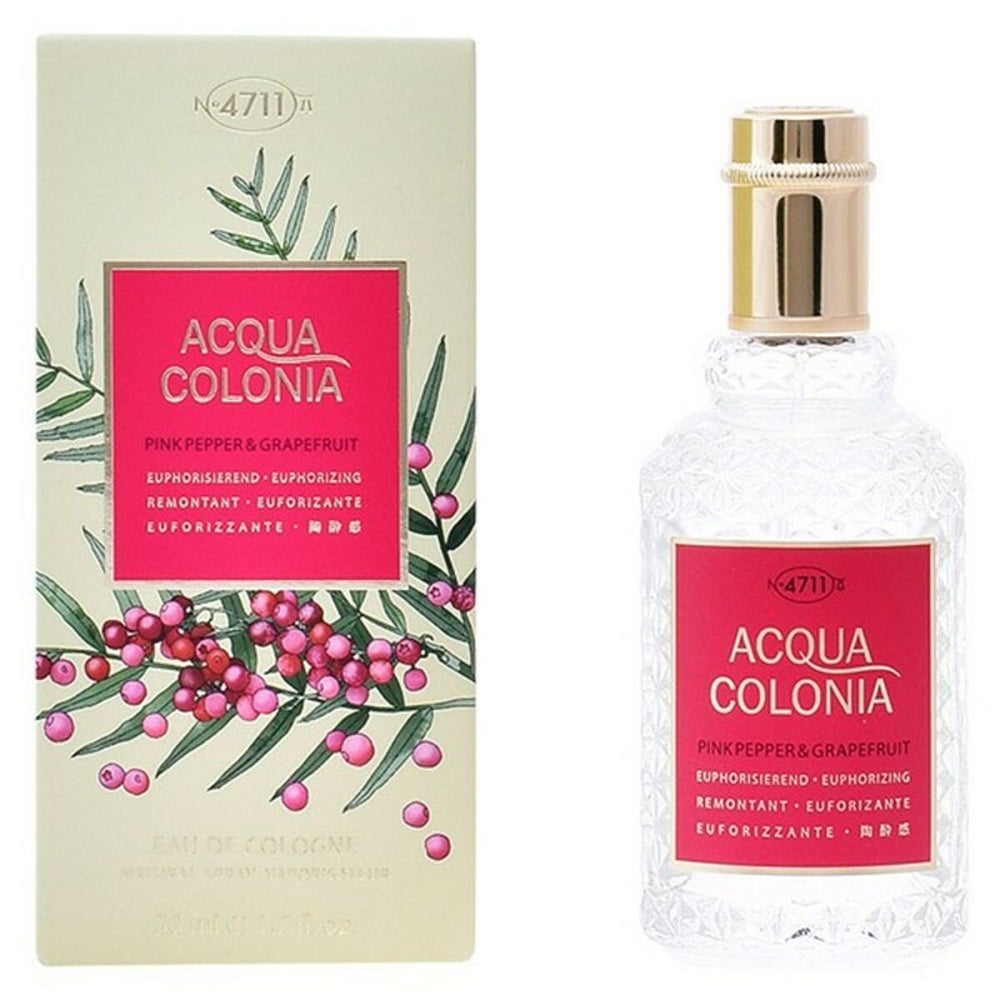 Mäurer & Wirtz 4711 Acqua Colonia Pink Pepper & Grapefruit Eau de Cologne 50ml Spray, 50 ml for Unisex