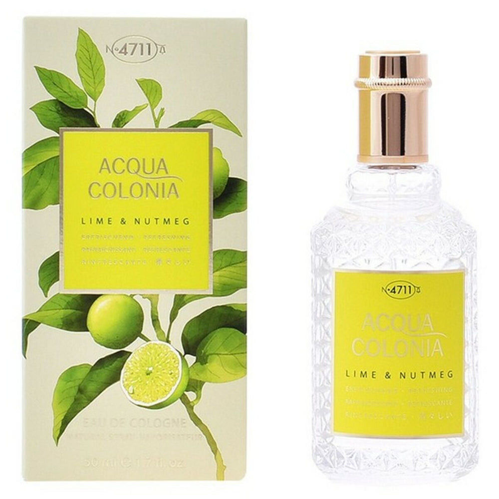 Mäurer & Wirtz 4711 Acqua Colonia Lime & Nutmeg Eau de Cologne 50ml Spray, 50 ml for Unisex