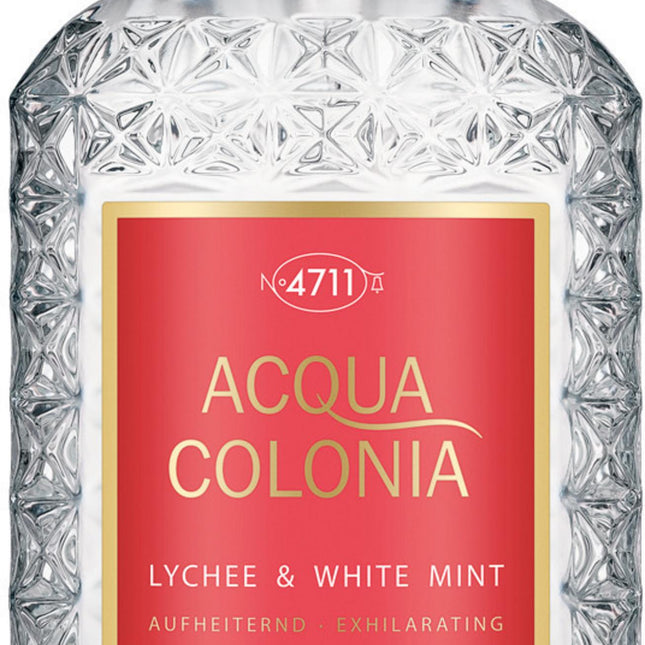 Mäurer & Wirtz 4711 Acqua Colonia Lychee & White Mint Eau de Cologne 170ml Spray, 170 ml for Unisex