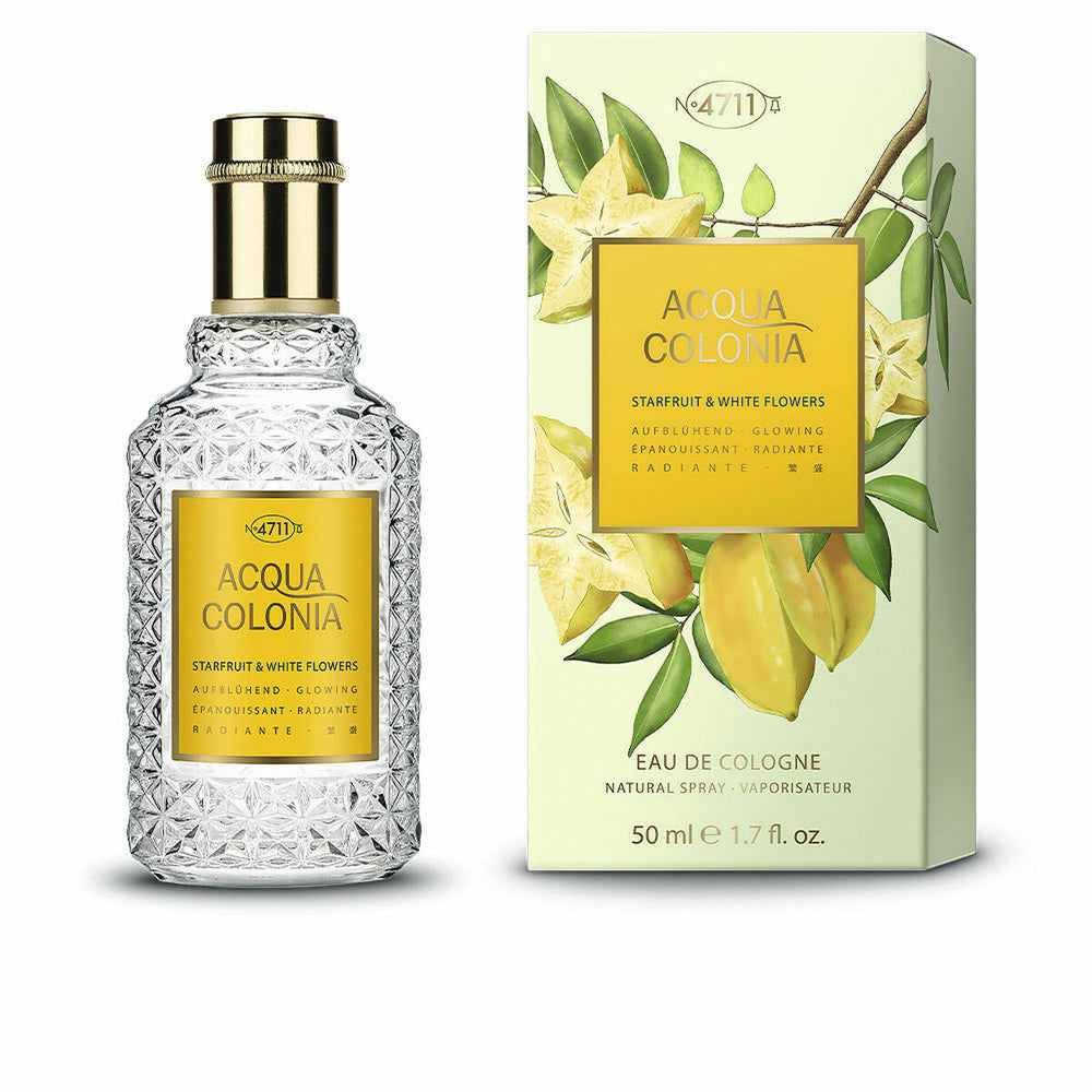 Mäurer & Wirtz 4711 Acqua Colonia Starfruit & White Flowers Eau de Cologne 50ml Spray, 50 ml for Unisex