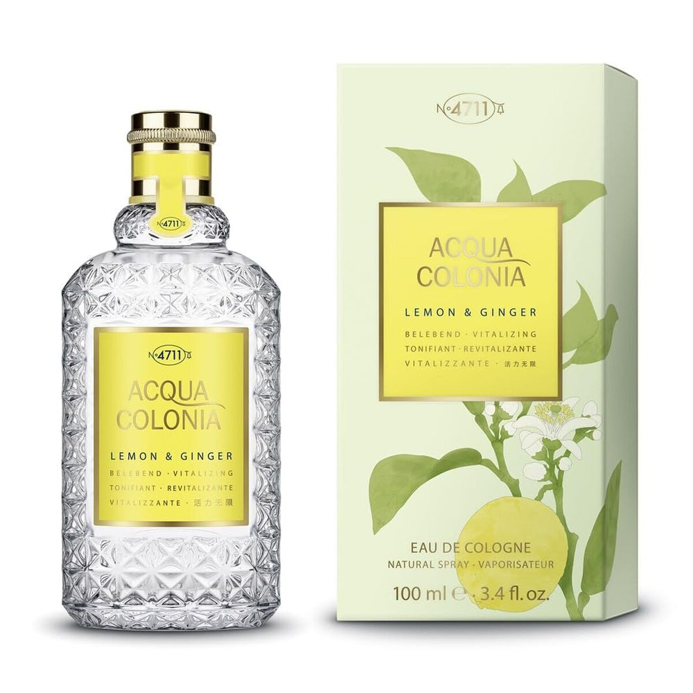 Mäurer & Wirtz 4711 Acqua Colonia Lemon & Ginger Eau De Cologne 100ml Spray, 100 ml for Unisex