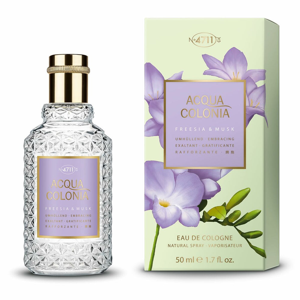 Mäurer & Wirtz 4711 Acqua Colonia Freesia & Musk Eau de Cologne 50ml Spray, 50 ml for Unisex