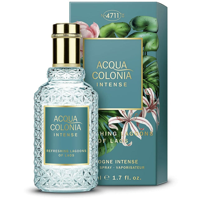Mäurer & Wirtz 4711 Acqua Colonia Intense Refreshing Lagoons of Laos Eau de Cologne 50ml Spray, 50 ml for Unisex