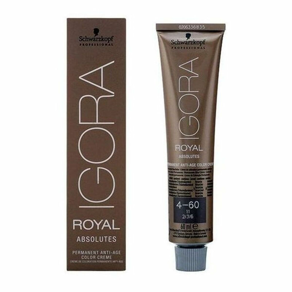 Schwarzkopf Igora Royal Absolutes Anti-Age Permanent Color Creme 60ml - 4-60, 60 ml for Unisex