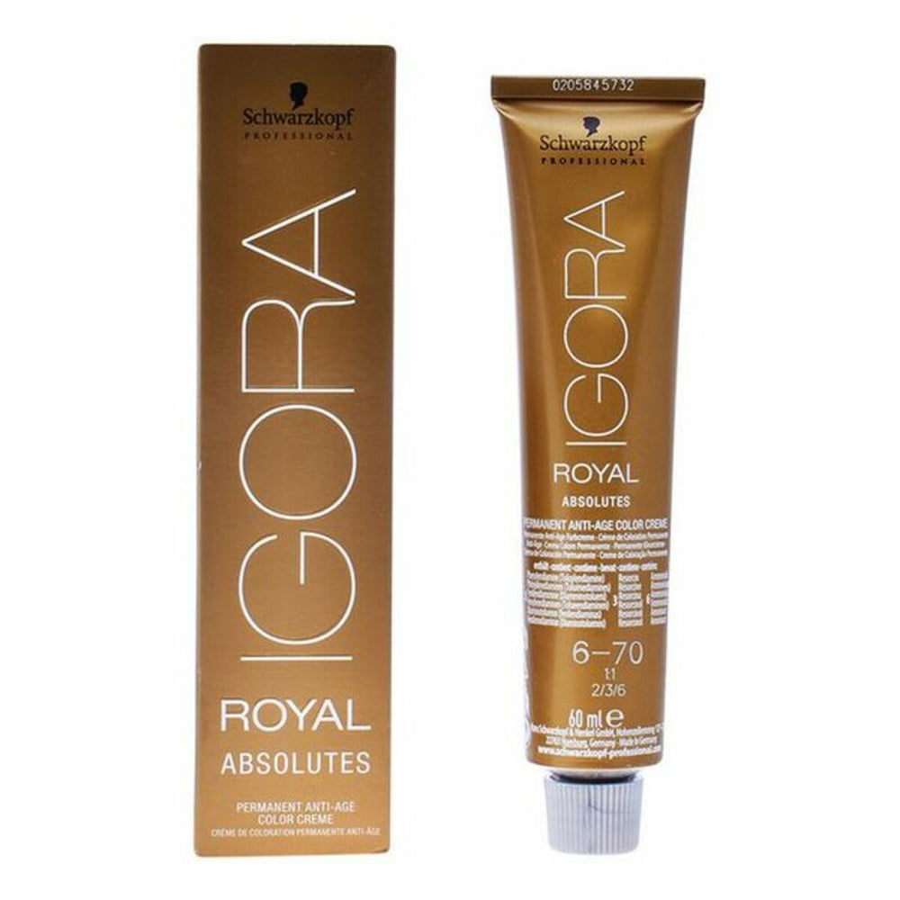 Schwarzkopf Igora Royal Absolutes Anti-Age Permanent Color Creme 60ml - 6-70, 60 ml for Unisex
