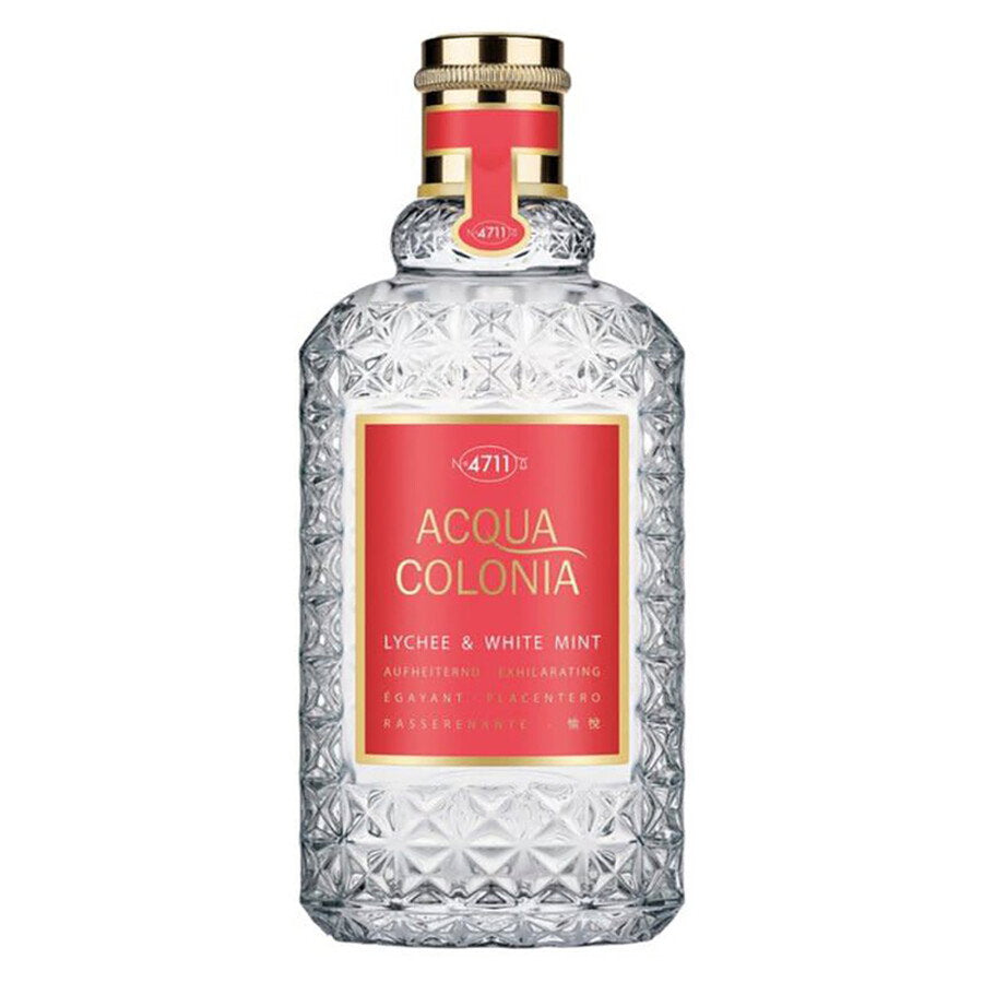 Mäurer & Wirtz 4711 Acqua Colonia Lychee & White Mint Eau de Cologne 100ml Splash, 100 ml for Unisex