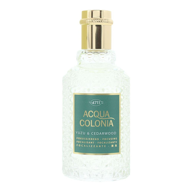 Mäurer & Wirtz 4711 Acqua Colonia Yuzu & Cedarwood Eau de Cologne 50ml Spray, 50 ml for Unisex